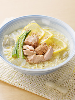 シーチキンレモン冷やし塩とんこつラーメン-レシピのメイン写真