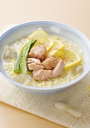 シーチキンレモン冷やし塩とんこつラーメン-レシピのメイン写真