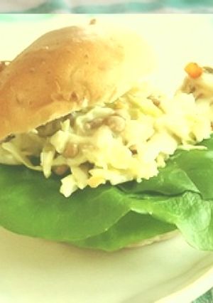 納豆柚子タルタルヘルシーサラダバーガー-レシピのメイン写真
