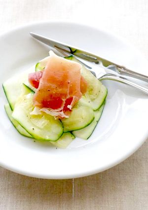 副菜に♪生ハムとズッキーニの簡単サラダ-レシピのメイン写真