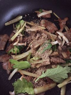セロリと豚肉味噌炒め-レシピのメイン写真
