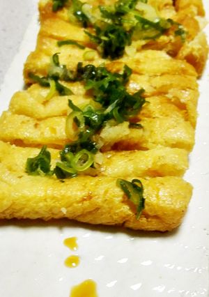 あっ！という間に油揚げ焼いておつまみだ-レシピのメイン写真