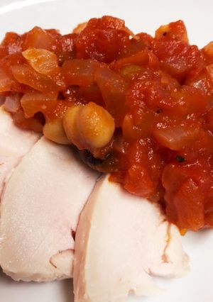 サラダチキンのトマトソースがけ-レシピのメイン写真