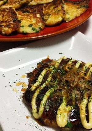 ふわふわ低カロリー☆長芋お好み焼き風♪-レシピのメイン写真