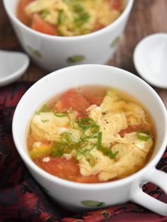かきたまトマトの中華風スープ-レシピのメイン写真