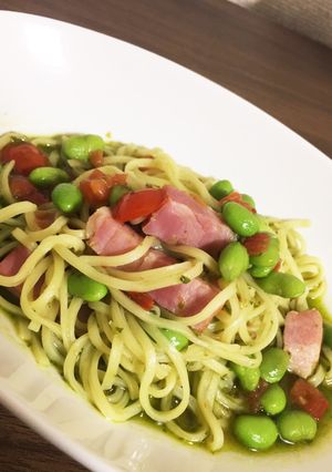 枝豆とベーコンの塩バジル-レシピのメイン写真