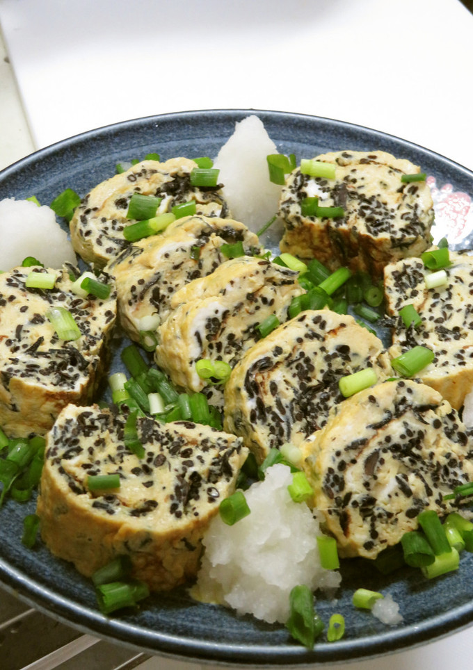 芽ヒジキたっぷりの味付きだし巻き卵-レシピのメイン写真