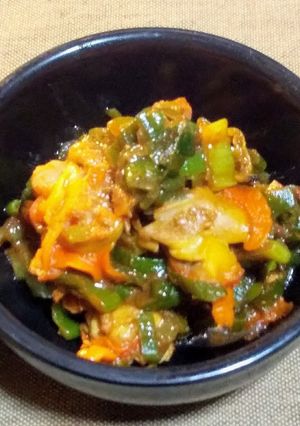 沖シジミの豆板醤ネギ炒め-レシピのメイン写真