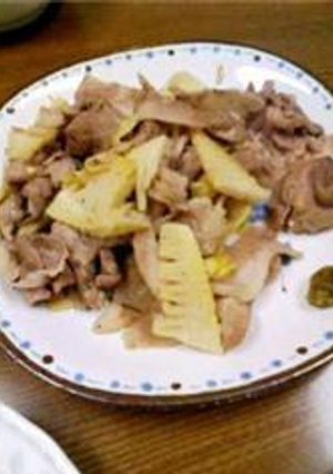 たけのこと豚の醤油ソテー木の芽風味-レシピのメイン写真