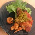 簡単★豆腐とひき肉と玉ねぎでハンバーグ!