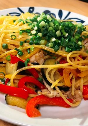 ポン酢でパスタ-レシピのメイン写真