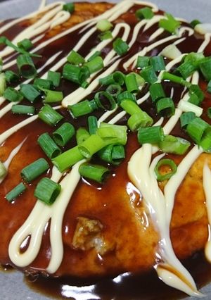 【ダイエット】豆腐で、低糖質お好み焼き-レシピのメイン写真