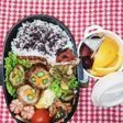 高校男子弁当♡アスパラ巻き揚げ6/6