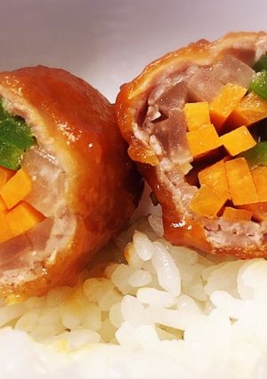 酢豚風豚さんロール-レシピのメイン写真