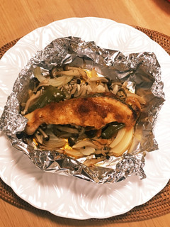 鮭の味噌マヨホイル焼き-レシピのメイン写真