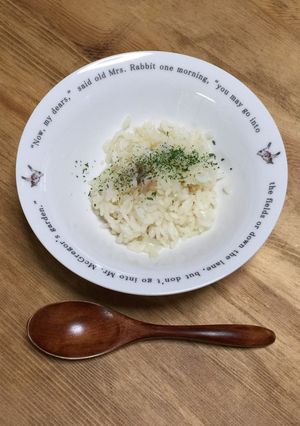 古米でガーリックライス(炊飯器)-レシピのメイン写真