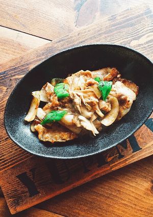 こってり♥️豚肉と舞茸のオイスター炒め♪-レシピのメイン写真