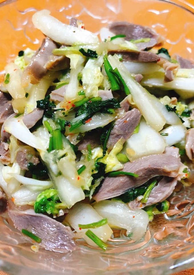 砂肝とパクチーの中華風冷菜-レシピのメイン写真
