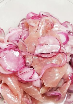 ☆赤玉ねぎと生ハムの♪彩り綺麗なマリネ☆-レシピのメイン写真