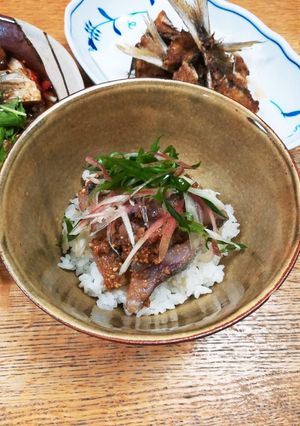 鯵の胡麻和え茶漬け-レシピのメイン写真