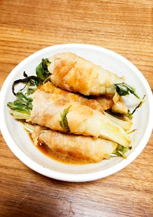 水菜の豚バラ巻き-レシピのメイン写真