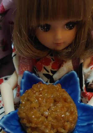 リカちゃんサイズ♡納豆椎茸ꕤ酒のアテ*.-レシピのメイン写真