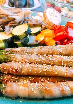 アスパラの肉巻き♡甘辛豚バラ巻き-レシピのメイン写真