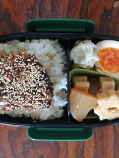 ◎旦那弁当◎その⑭『たかきびハンバーグ』-レシピのメイン写真