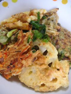 納豆のかき揚げと野菜の天婦羅丼-レシピのメイン写真