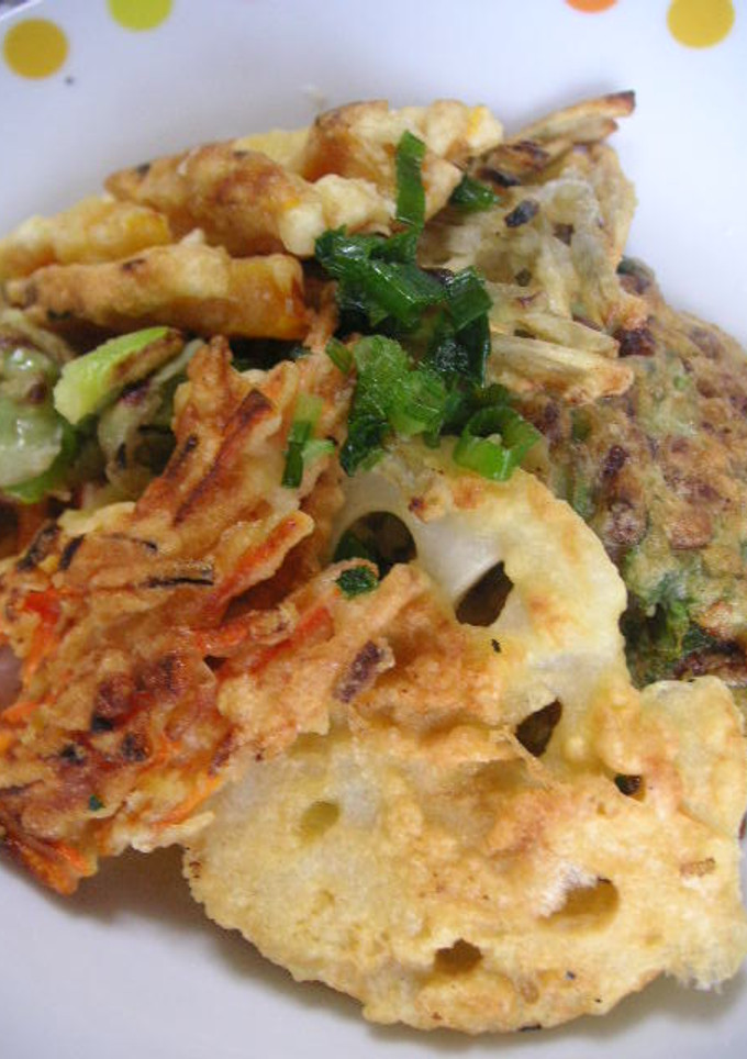 納豆のかき揚げと野菜の天婦羅丼-レシピのメイン写真