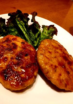 れんこんと鶏むね肉のハンバーグ-レシピのメイン写真