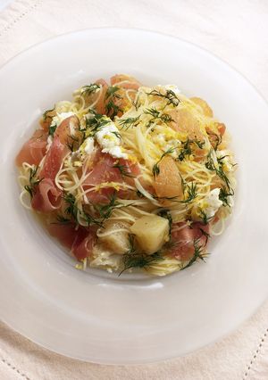 【aff】ももの冷製パスタ-レシピのメイン写真