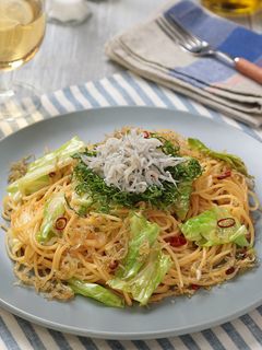 しらすとキャベツのペペロンチーノ-レシピのメイン写真