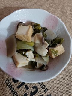 チンゲン菜と厚揚げの煮物-レシピのメイン写真