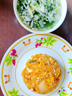 キムチ納豆炒飯-レシピのメイン写真