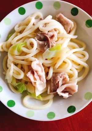 ねぎ塩豚うどん-レシピのメイン写真