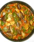 さば缶カレー♪簡単ピーマン茄子トマト