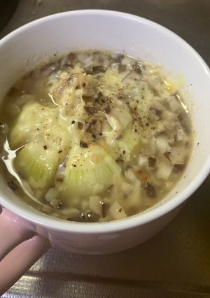 新たまねぎのスープまるごとレンジにお任せ-レシピのメイン写真