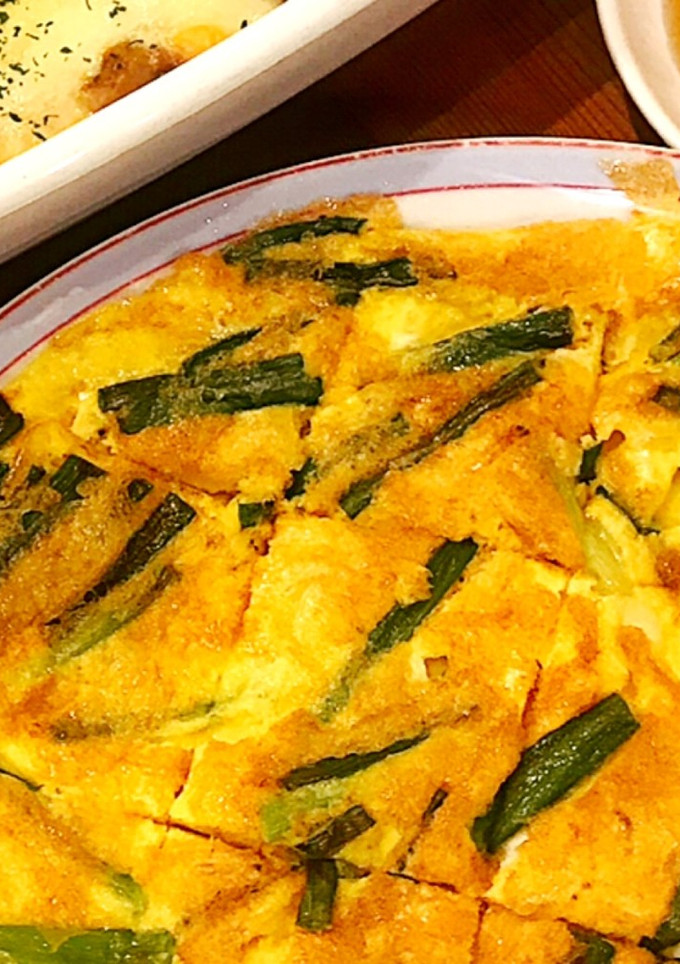干しえびとネギのチヂミ風 卵焼き-レシピのメイン写真