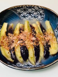レンジで簡単☆なすの白だしねぎ塩おひたし-レシピのメイン写真