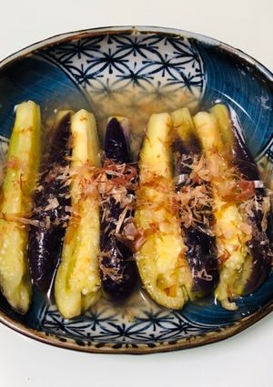 レンジで簡単☆なすの白だし梅肉おひたし-レシピのメイン写真