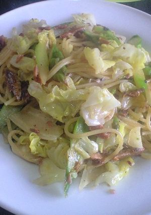 サンマ蒲焼缶で簡単パスタ-レシピのメイン写真