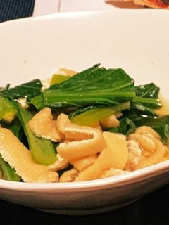小松菜と油揚げの煮浸し-レシピのメイン写真