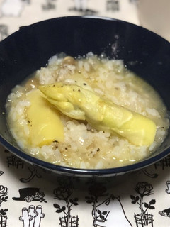 ホワイトアスパラガスと白飯でリゾット-レシピのメイン写真
