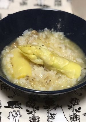 ホワイトアスパラガスと白飯でリゾット-レシピのメイン写真