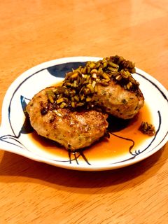 ニラたっぷり☆豚ニラのハンバーグ-レシピのメイン写真