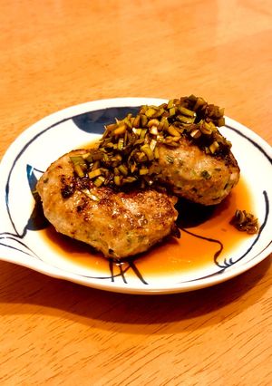 ニラたっぷり☆豚ニラのハンバーグ-レシピのメイン写真