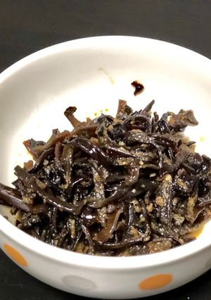 簡単！ご飯が進む！キクラゲのピリ辛佃煮-レシピのメイン写真