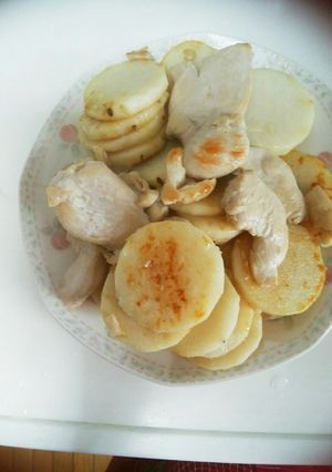 山芋と鶏胸肉の塩炒め-レシピのメイン写真