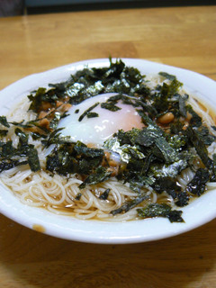 温玉納豆そうめん-レシピのメイン写真